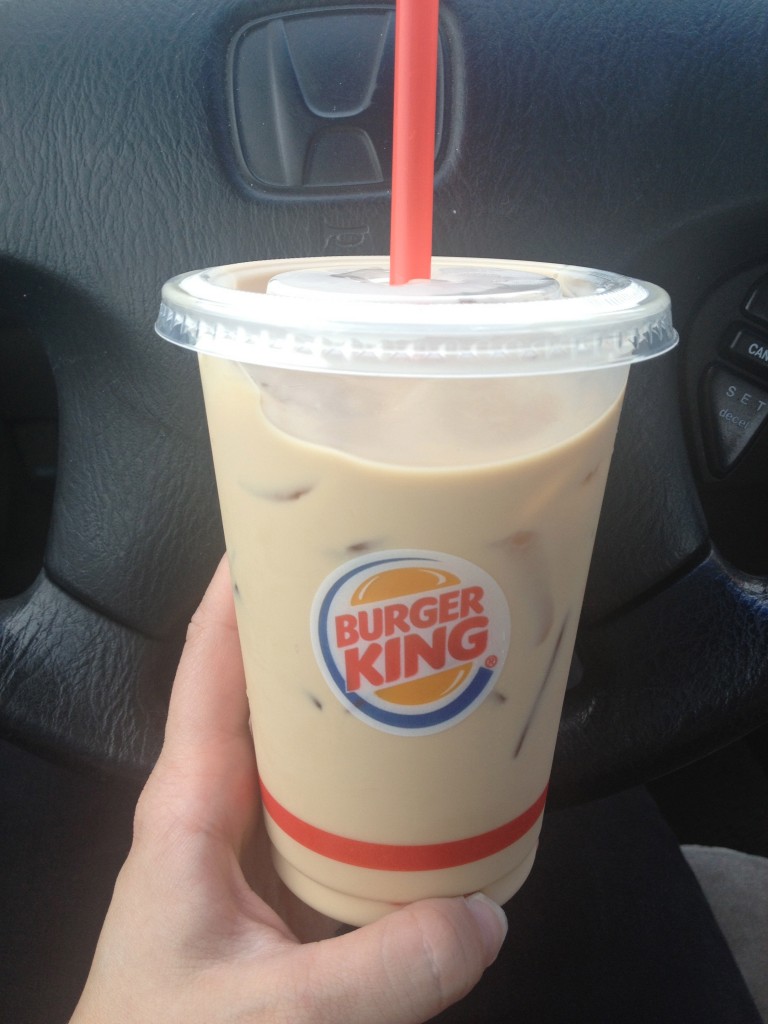 burger king iced coffee